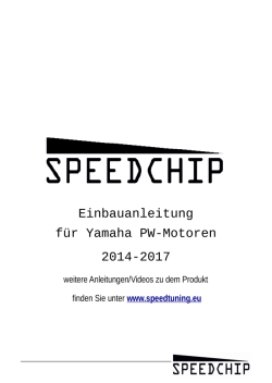 Speedchip Einbauanleitung Yamaha