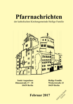 Pfarrnachrichten - St. Augustinus in Berlin