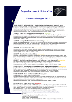 Jahresprogramm