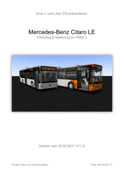 Dokumentation Citaro LE