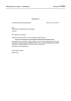 Niedersächsischer Landtag - 17. Wahlperiode Drucksache 17/7384