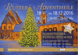 Ruster Adventmeile - Freistadt Rust