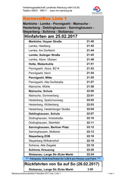 KarnevalBus Linie 1