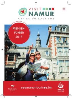 fremden- führer 2017 - Office du Tourisme de Namur