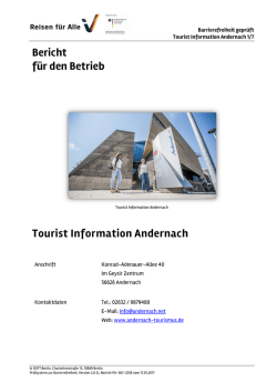 Tourist-Information - Andernach Tourismus