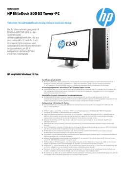 HP EliteDesk 800 G3 Tower-PC