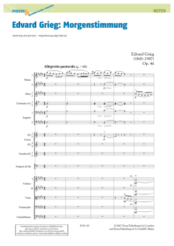 Edvard Grieg: Morgenstimmung