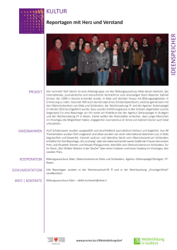 Reportagen mit Herz und Verstand