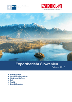 Exportbericht Slowenien - Außenwirtschaftsportal Bayern