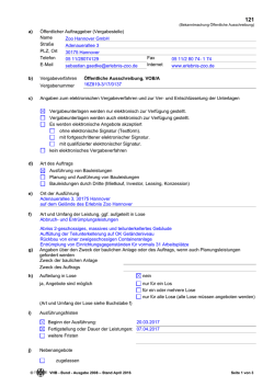Bekanntmachung - subreport ELViS