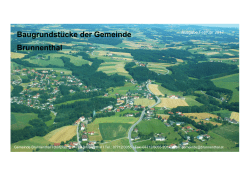 Baugrundstücke der Gemeinde Brunnenthal