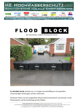 FLOODBLOCK - ME Hochwasserschutz