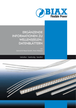 Informationen zu Wellenseelendatenbl&auml;ttern