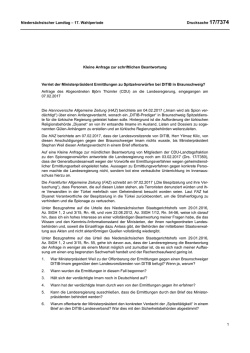Drucksachen allgemein - Nieders&auml;chsischer Landtag