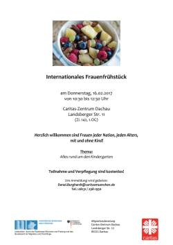 Internationales Frauenfr&uuml;hst&uuml;ck - Asyl-Landkreis
