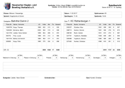 Männer / Hessenliga / 14. Spieltag / Bahnfrei Damm 2 / Spielbericht