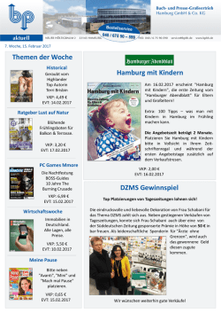 DZMS Gewinnspiel Themen der Woche Hamburg mit Kindern