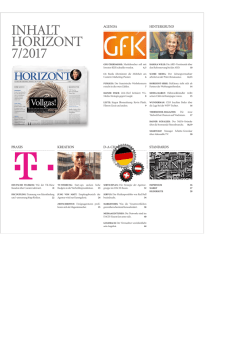 INHALT HORIZONT 7/2017