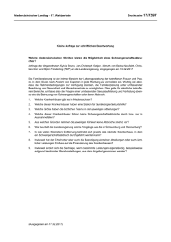 Drucksachen allgemein - Nieders&auml;chsischer Landtag