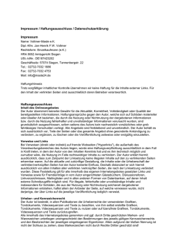 Impressum/Haftungsausschluss - Fa. Voltmer-Maste eK