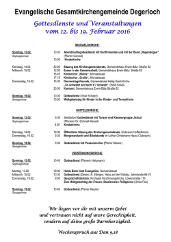 Die Termine f&uuml;r die aktuelle Woche finden Sie hier (PDF 188 KB)