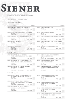 gutsweine erste lage grosse lage weinliste 01|17