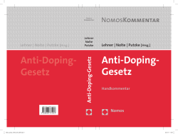 Anti-Doping- Gesetz