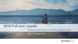 2016 Full-year results