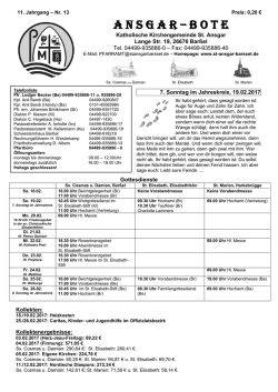 Nr. 13 vom 19.02.2017