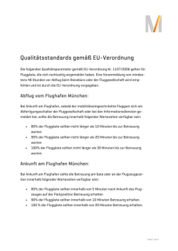 Qualitätsstandards gemäß EU-Verordnung