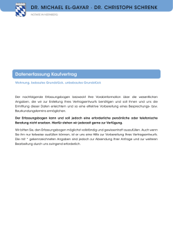 Kaufvertrag - Dr. Michael El