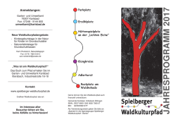 jahresprogramm 2 0 1 7 - Spielberger Waldkulturpfad