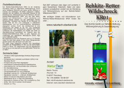 Rehkitz-Retter Wildschreck KR01 - Naturtech