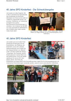 SPD Kinderfest - Boxdorfer Werkstatt