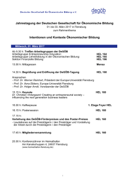 Fachbereich 3-Briefbogen - Deutsche Gesellschaft für Ökonomische