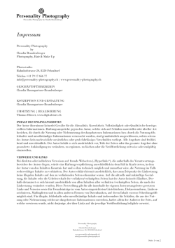 Impressum - Personality
