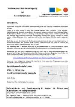 Informations- und Beratungstag in Kassel f&uuml;r Eltern von Kindern mit