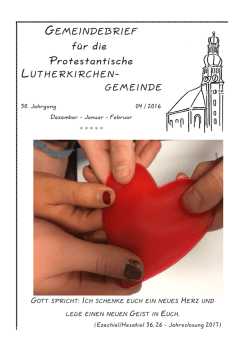 Gemeindebrief 2016-04 - Lutherkirchengemeinde Pirmasens