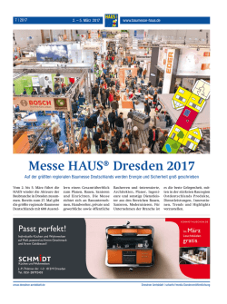 Messe HAUS® Dresden 2017