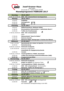 das komplette Februar-Programm