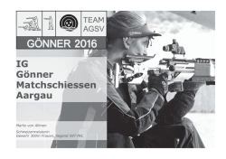 IG G&ouml;nner Matchschiessen Aargau