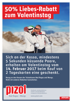 Ein Kuss am Valentinstag, Flyer