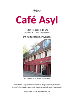 Café Asyl Okt.16 - Netzwerk Asyl Waiblingen