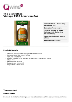 The Glenrothes Vintage 1995 American Oak