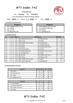 Ergebnisse - Fussball Diessen