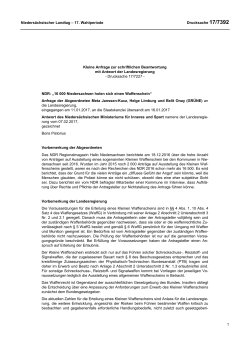 Drucksachen allgemein - Nieders&auml;chsischer Landtag