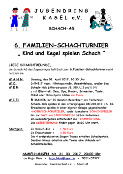 6. familien-schachturnier - Schachverein Konz