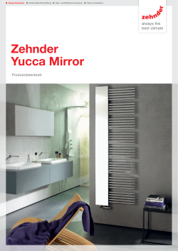 Produktdatenblatt Zehnder Yucca Mirror