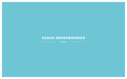 Portfolio - Sarah Berenbrinker
