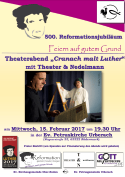 Theaterabend „Cranach malt Luther“ - Rödermark